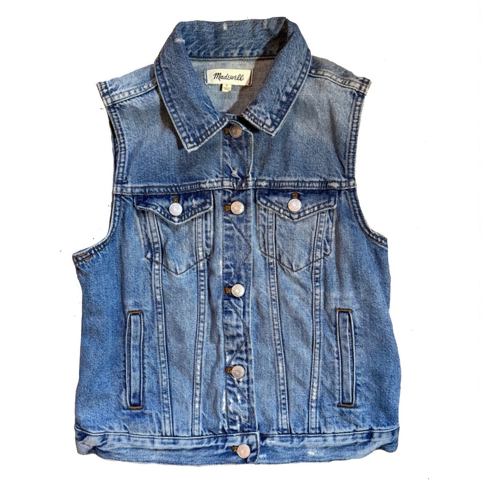 Madewell Denim Button Up Vest